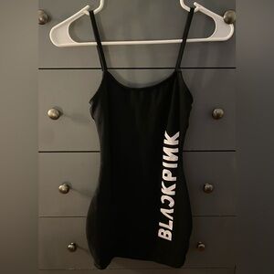 XS H&M Women’s BLACKPINK Bodycon Minidress Black and White